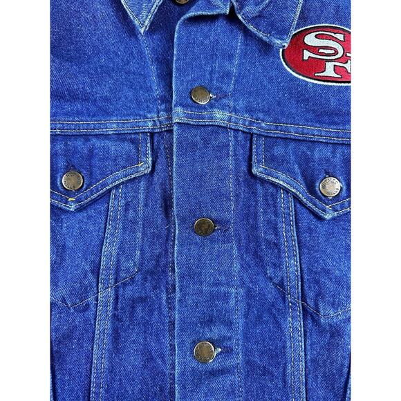 VTG 90s San Fransisco 49ers Denim Jacket - Picture 6 of 7